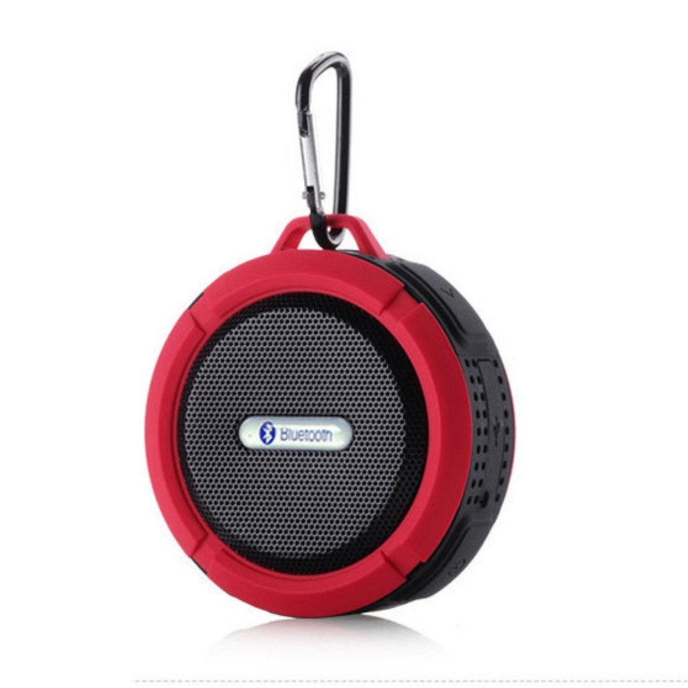 Vodoodporen bluetooth zvočnik C6 - RDEČ 