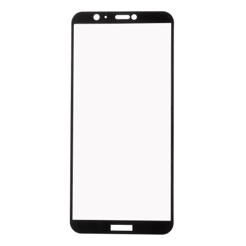 Kaljeno zaščitno steklo (črno) za Huawei P Smart / Enjoy 7S