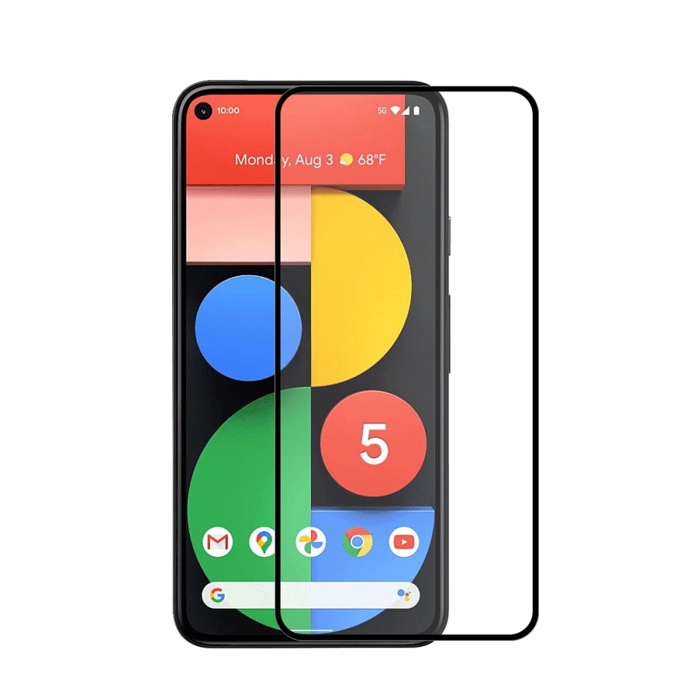 Kaljeno zaščitno steklo 3D za Google Pixel 5