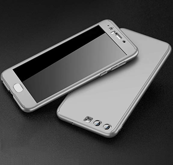 Ovitek 360° (srebrn) + zaščitno steklo za Huawei P10 Lite