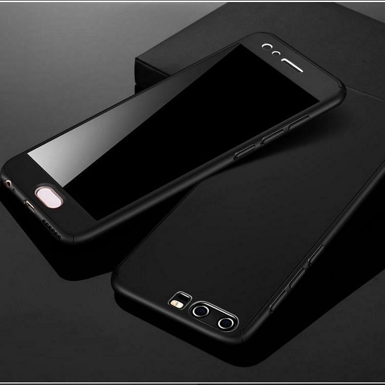 Ovitek 360° (Črn) + zaščitno steklo za Huawei P smart Z/Honor 9X