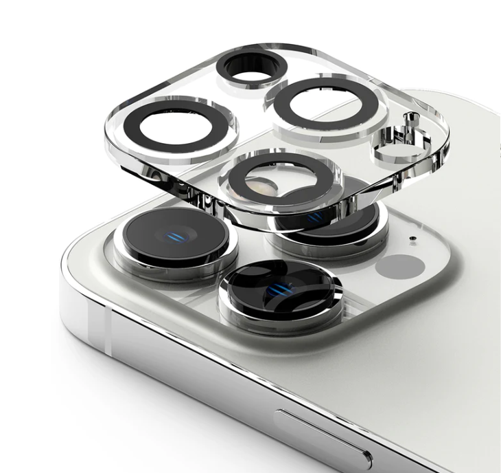 Kaljeno zaščitno steklo Nuglas za kamero - iPhone 15 Pro / 15 Pro Max