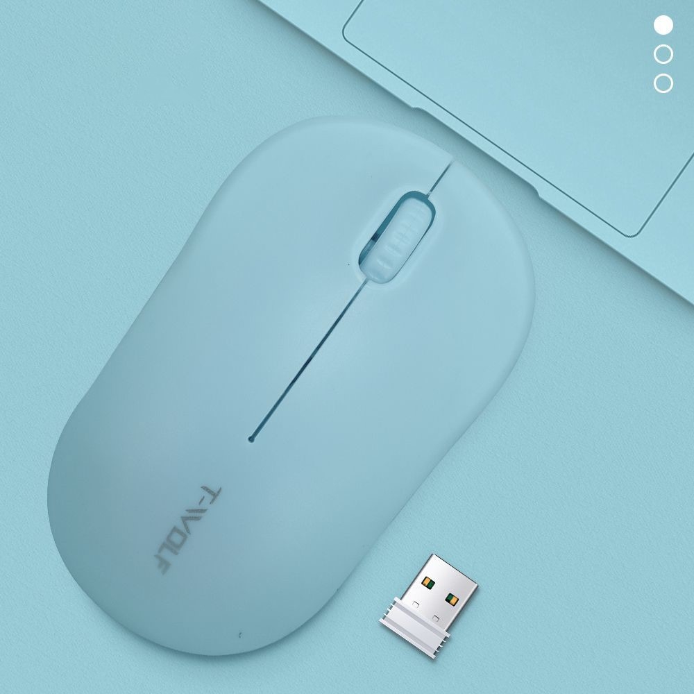 Brezžična miška Q4 Quiet 2.4G (Turquoise blue)