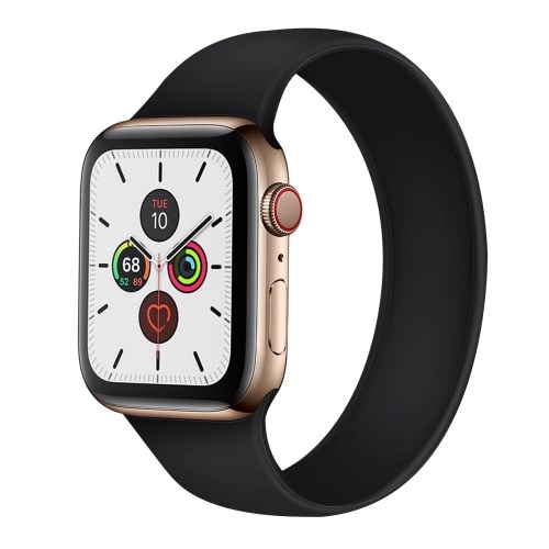 Silikonski pašček (black) za Apple Watch 4/5/6/7/8 45mm/SE 44mm / Apple Watch Series 1/2/3 42mm