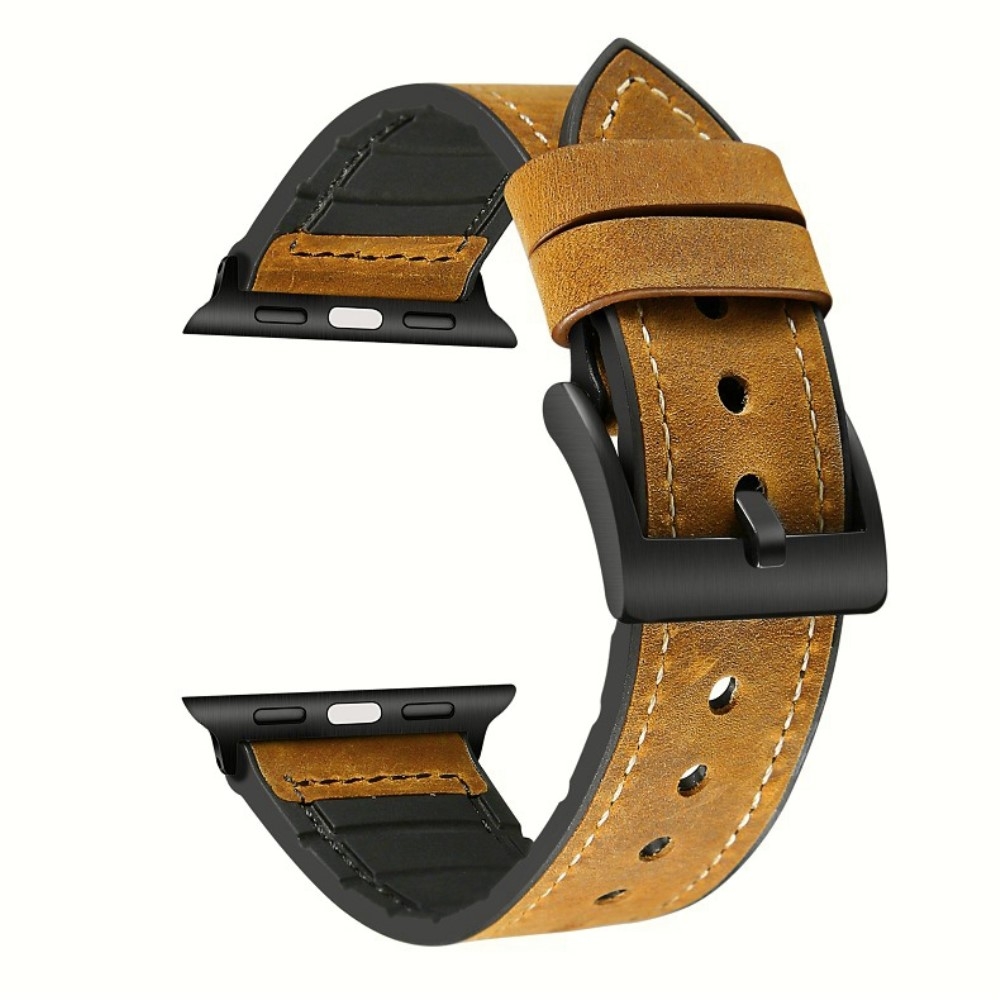 Genuine Leather (brown) za Apple Watch 9 / 8 / 7 41mm / 6 / SE (2023) / SE(2022) / SE / 5 / 4 40mm / 3 / 2 / 1 38mm