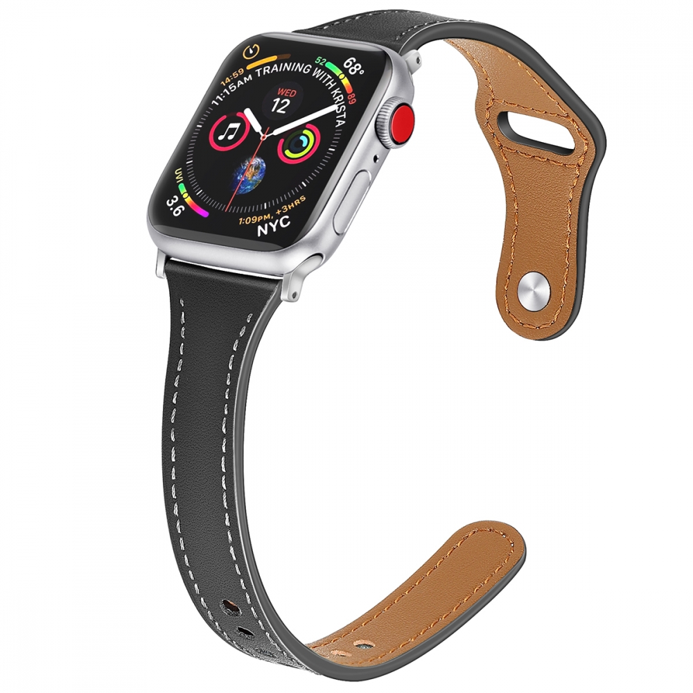 Pašček (black) za Apple Watch Serien 6/SE/5/4 40mm / Series 3/2/1 Watch 38mm