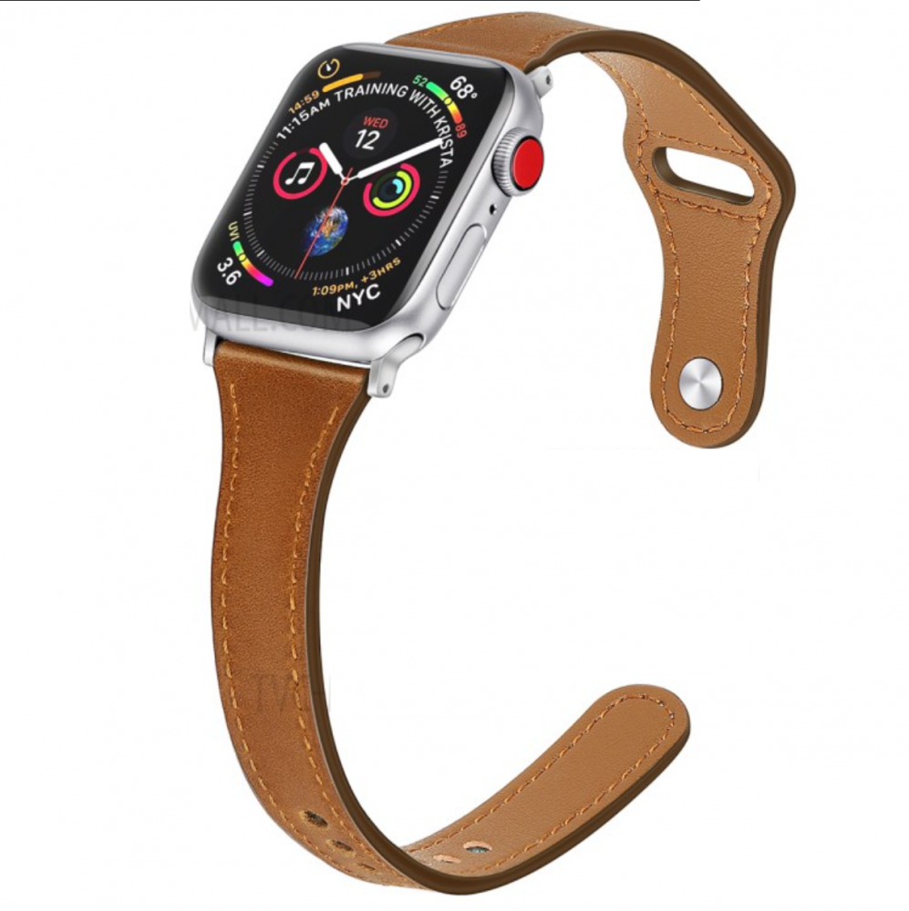 Usnjeni pašček (brown) za Apple Watch Serien 6/SE/5/4 40mm / Series 3/2/1 Watch 38mm