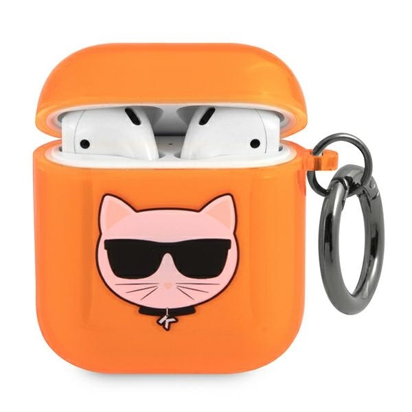 Ovitek KARL LAGRFELD (orange) za AirPods