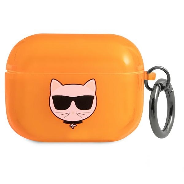 Ovitek KARL LAGRFELD (orange Choupette) za AirPods Pro