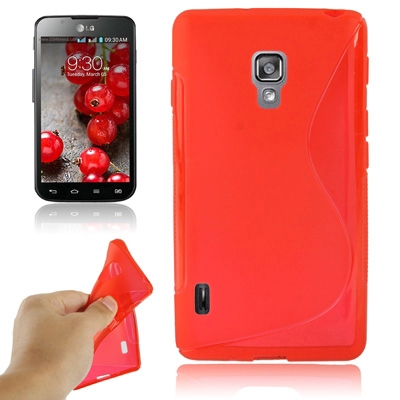 Ovitek TPU (rdeč) za LG Optimus L7 II