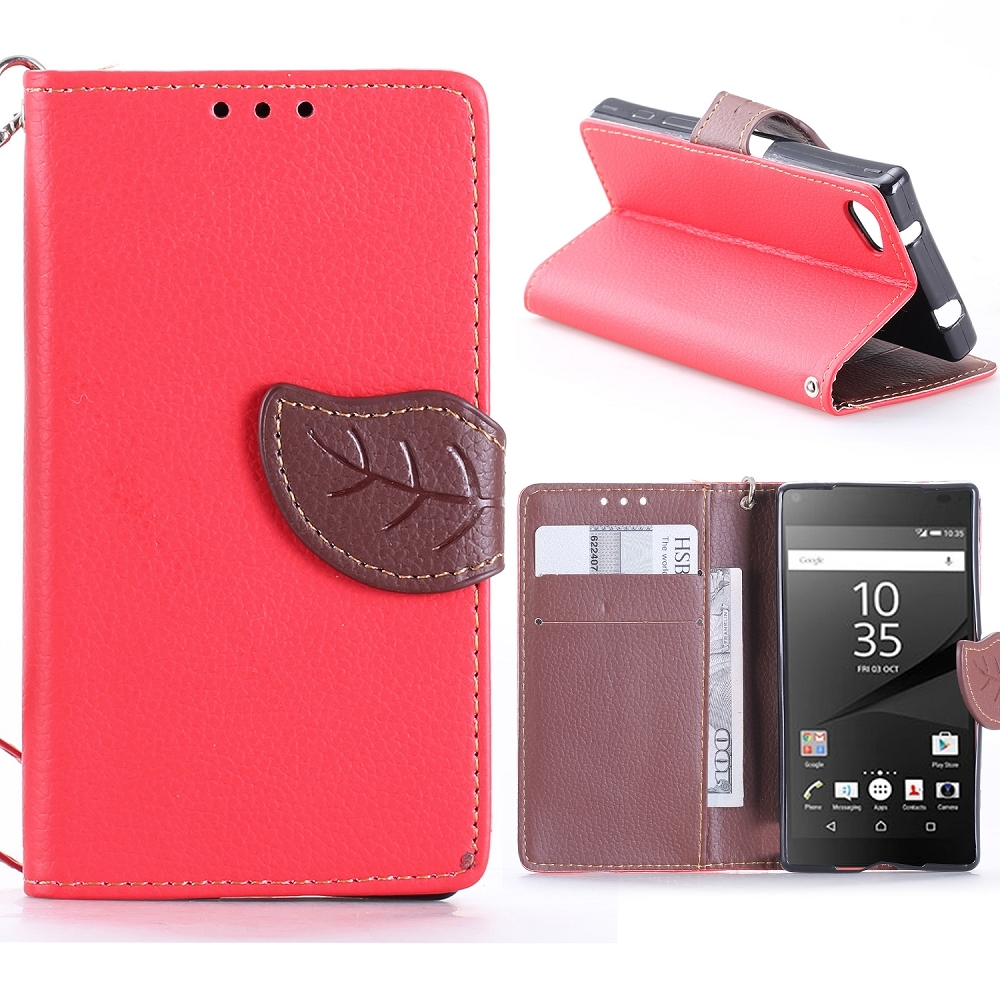 Preklopni ovitek (rdeč) za Sony Xperia Z5 Compact