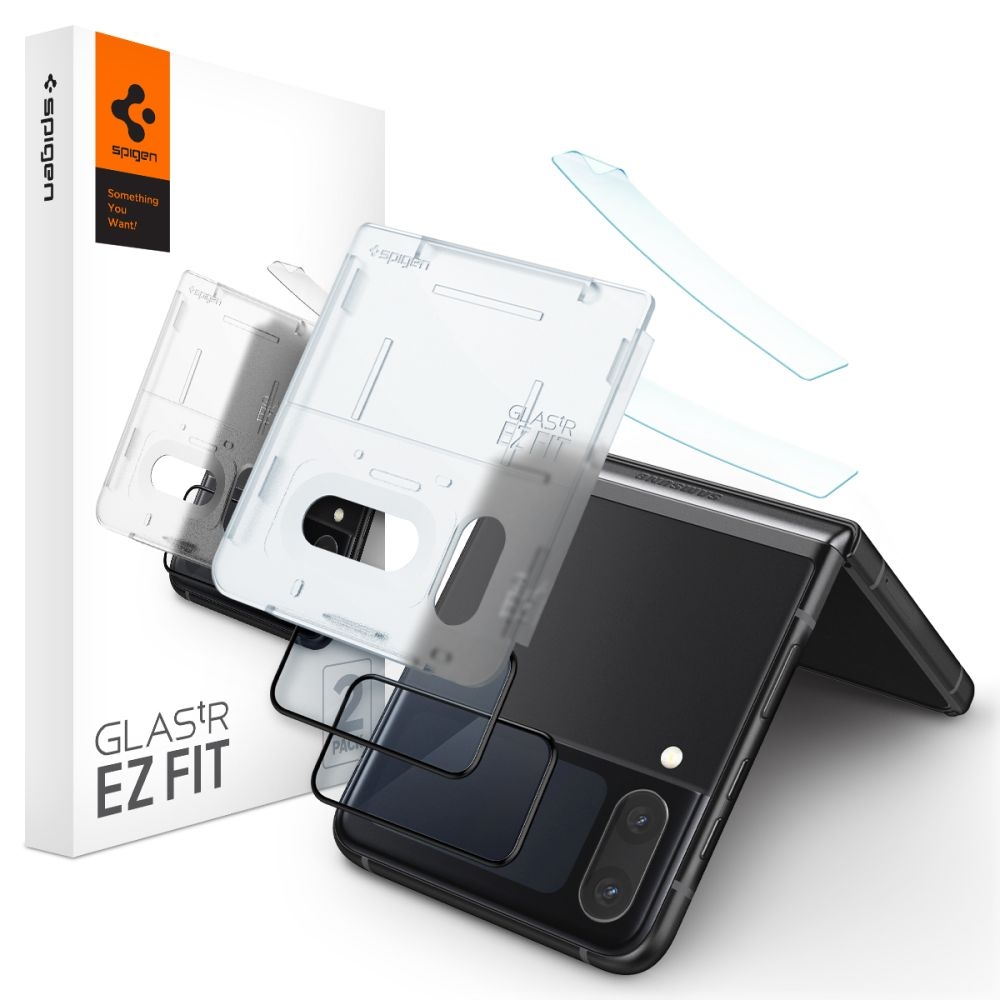 Kaljeno zaščitno steklo Spigen (Glastr EZ Fit) za Samsung Galaxy Z Flip 4