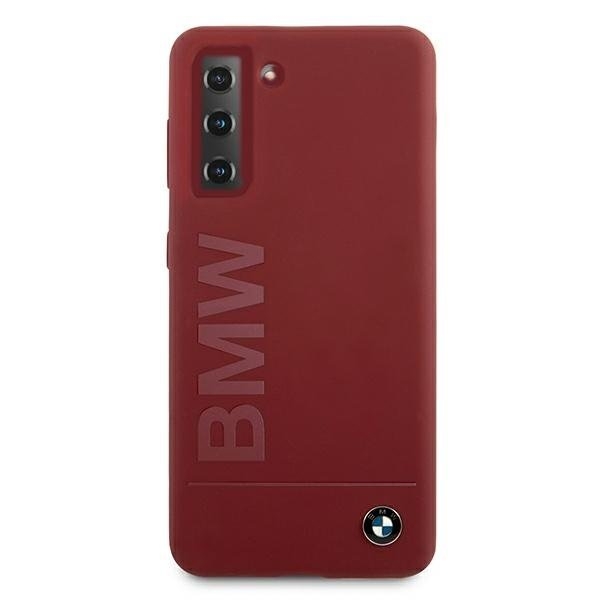 Originalen ovitek BMW (red) Silicone Signature Logo za Samsung Galaxy S21