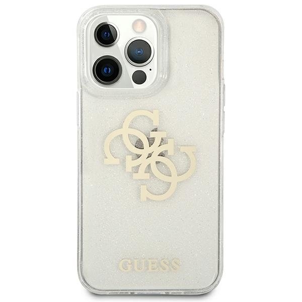 Originalen ovitek GUESS (transparent Glitter) za iPhone 13 Pro