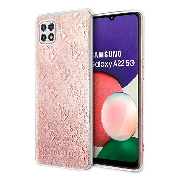 Originalen ovitek Guess (pink hardcase) za Samsung Galaxy A22 5G
