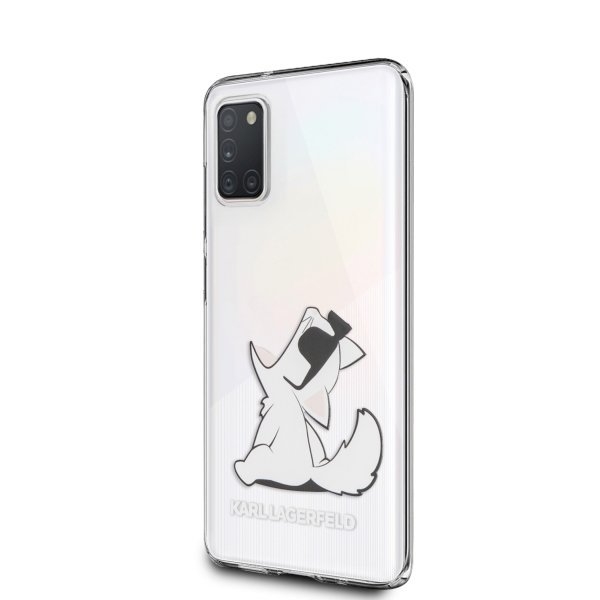 Originalen ovitek KARL LAGERFELD (transparent) Choupette Fun za Samsung Galaxy A31