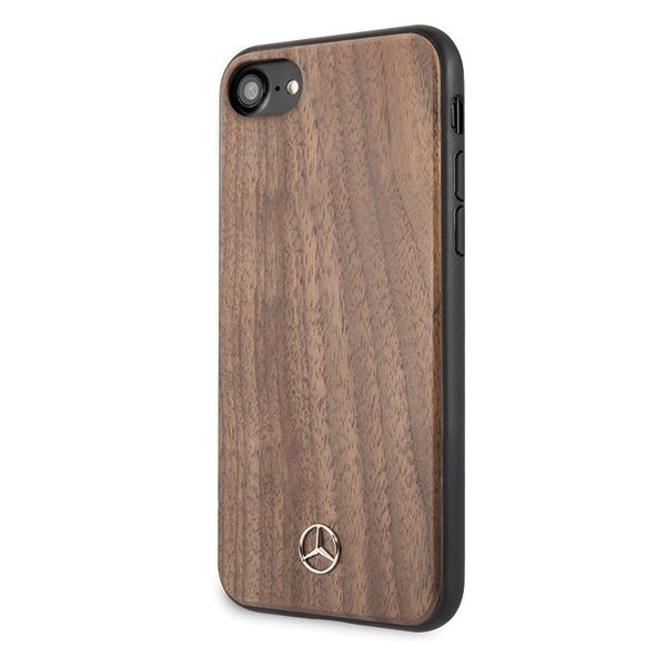 Originalen ovitek MERCEDES (brown) Wood Line za iPhone 7 / 8 / 9 / SE / SE2