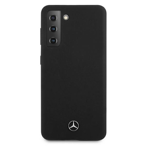 Originalen ovitek MERCEDES (black) Silicone Line za Samsung Galaxy S21 Plus