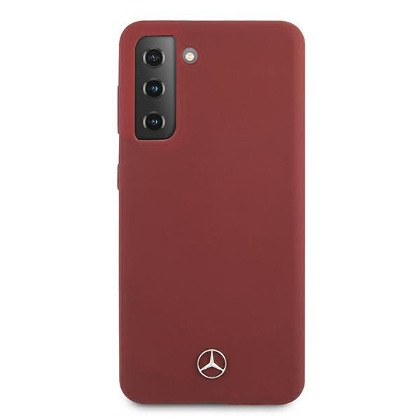 Originalen ovitek MERCEDES (red) Silicone line za Samsung Galaxy S21 Plus