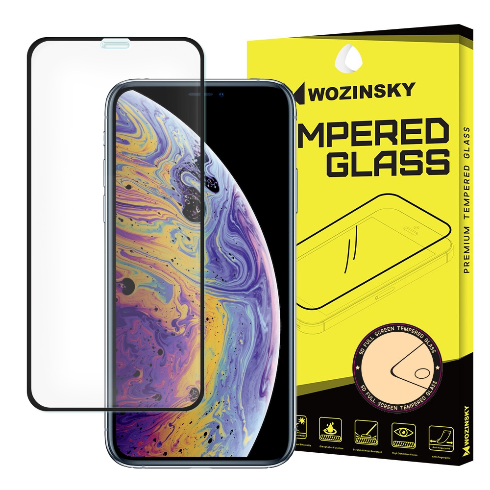 Premium zaščitno steklo 3D Wozinsky za iPhone X/XS/11 Pro