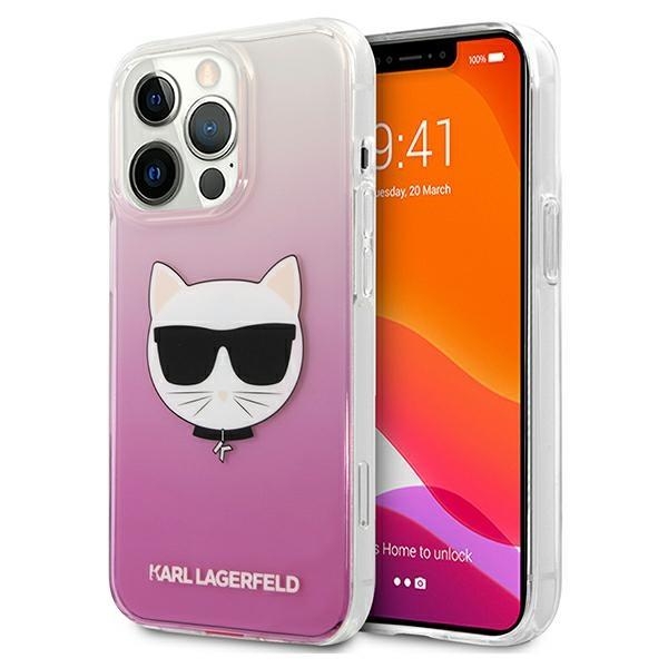 Originalen ovitek KARL LAGERFELD (transparent Choupette Head) za iPhone 13 pro max