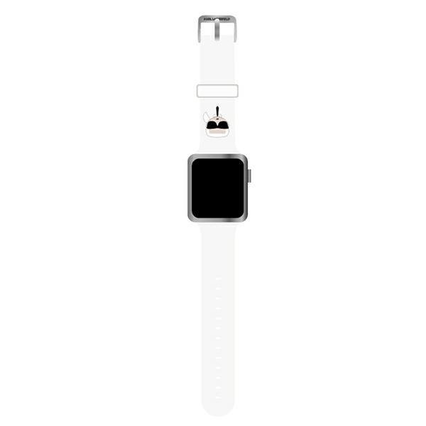 Pas za Apple Apple Watch 1 / 2 / 3 / 4 / 5 / 6 / 7 / 8 / 9 / SE 42/44/45 mm Karl Lagerfeld - Bel