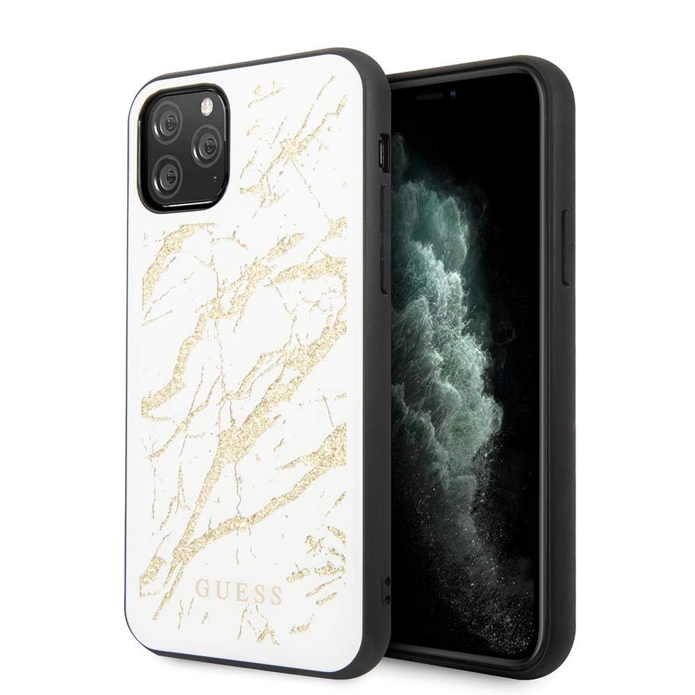 Originalen ovitek Guess (White and gold marble) za iPhone 11 Pro