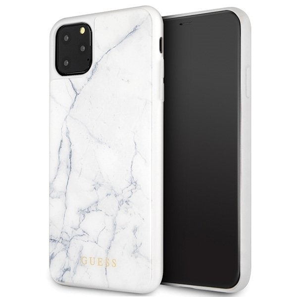 Originalen ovitek Guess (White marble) za iPhone 11 Pro Max