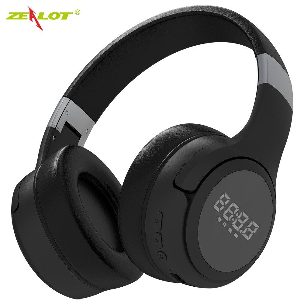 Bluetooth Headphone ZEALOT LCD Display (black)