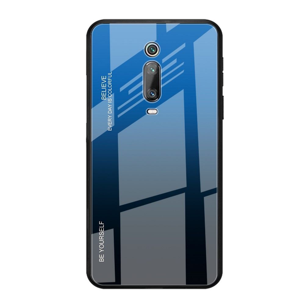 Maska TPU + glass (blue/black) za LG K20