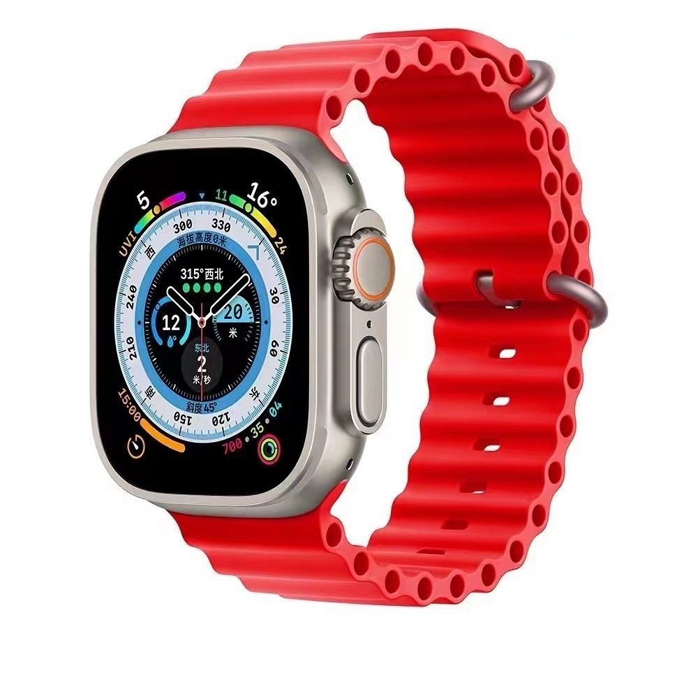 Silikonski remen (AeroFit) - red za Apple Watch 8 45mm / Ultra 49mm / Ultra 2 49mm / 9 45mm / SE (2023) 44mm / 7 45mm / 6 / SE / SE (2022) / 5 4 44mm / 3 / 2 / 1 42mm