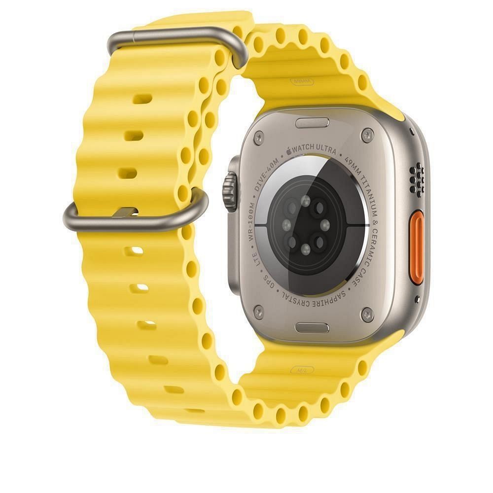 Silikonski remen (AeroFit) - yellow za Apple Watch 8 45mm / Ultra 49mm / Ultra 2 49mm / 9 45mm / SE (2023) 44mm / 7 45mm / 6 / SE / SE (2022) / 5 4 44mm / 3 / 2 / 1 42mm