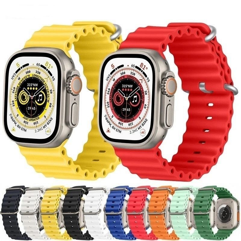 Silikonski remen (AeroFit) - yellow za Apple Watch 8 45mm / Ultra 49mm / Ultra 2 49mm / 9 45mm / SE (2023) 44mm / 7 45mm / 6 / SE / SE (2022) / 5 4 44mm / 3 / 2 / 1 42mm