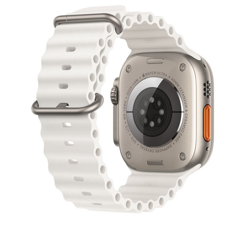 Silikonski remen (AeroFit) - white za Apple Watch 8 45mm / Ultra 49mm / Ultra 2 49mm / 9 45mm / SE (2023) 44mm / 7 45mm / 6 / SE / SE (2022) / 5 4 44mm / 3 / 2 / 1 42mm