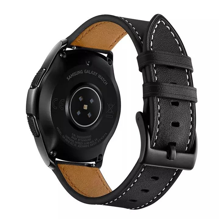 Leather dog 22mm for Samsung Galaxy Watch 3 45mm - black