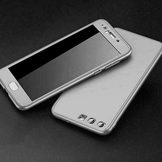 Apple iPhone XS Max 360° telefontok + biztonsági védőüveg (silver)