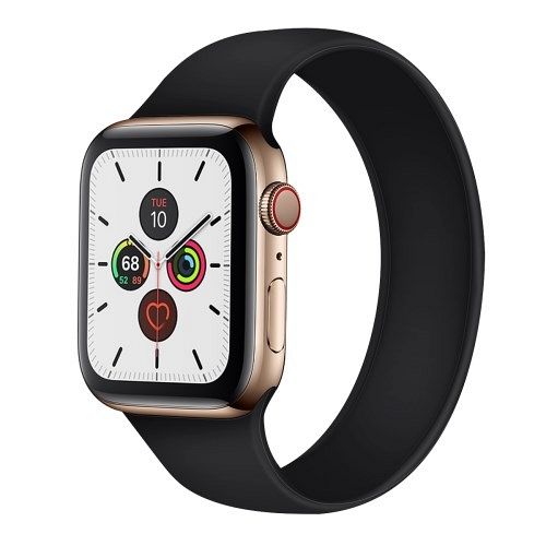 Silikonski remen (black) za Apple Watch 4/5/6/7 45mm/SE 44mm / Apple Watch Series 1/2/3 42mm