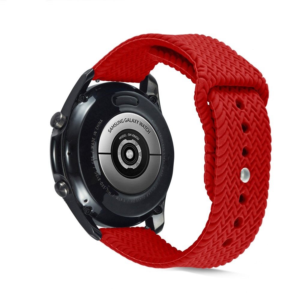  Silicone strap 22mm texture - Red