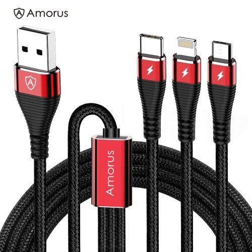 Cable 3 in 1 Amorus 1,2m