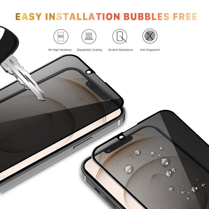 Temperirano zaštitno Nuglas (privacy glass) za iPhone 15 Plus / 15 Pro Max 
