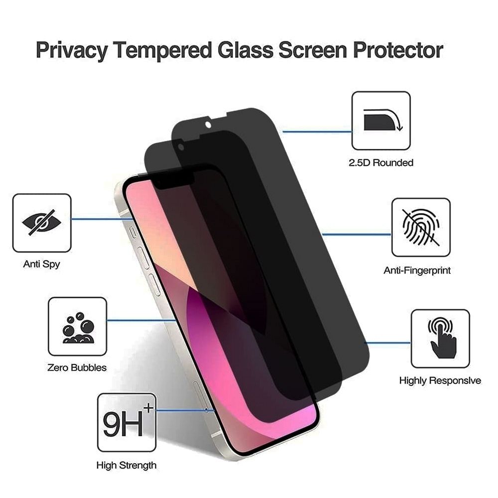 Kaljeno zaščitno steklo Nuglas (privacy glass) za Samsung Galaxy S25 Fe