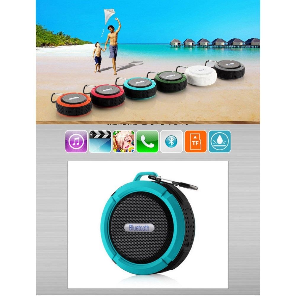 Vodoodporen bluetooth zvočnik C6 - ZELEN 