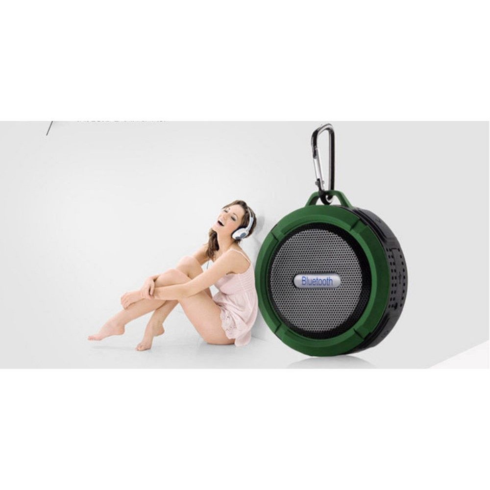 Vodoodporen bluetooth zvočnik C6 - ZELEN 
