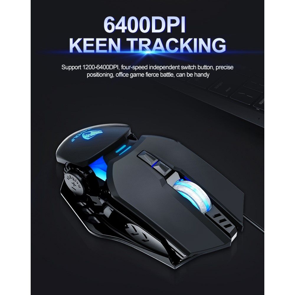 Gaming miška T-WOLF G530 (silver)