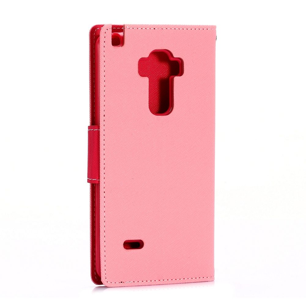 Preklopni ovitek Goospery (svetlo roza) za LG G4 Stylus
