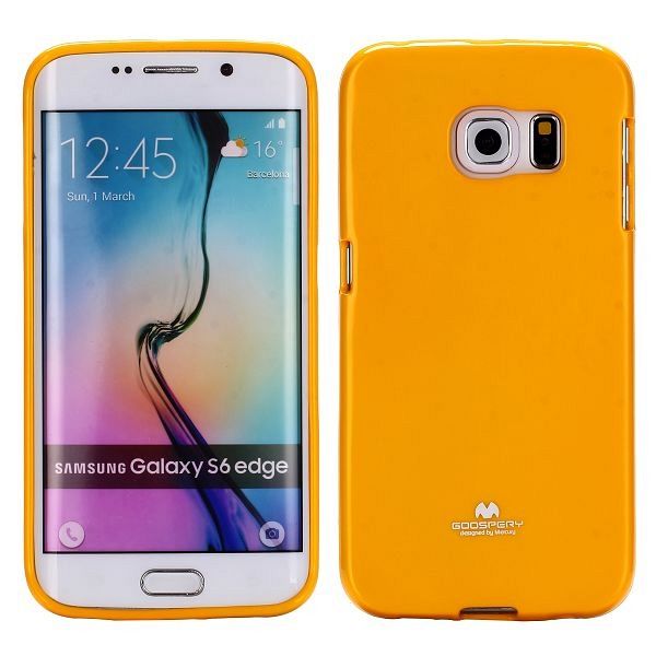 Ovitek TPU Goospery (oranžen) za Samsung Galaxy S6 Edge
