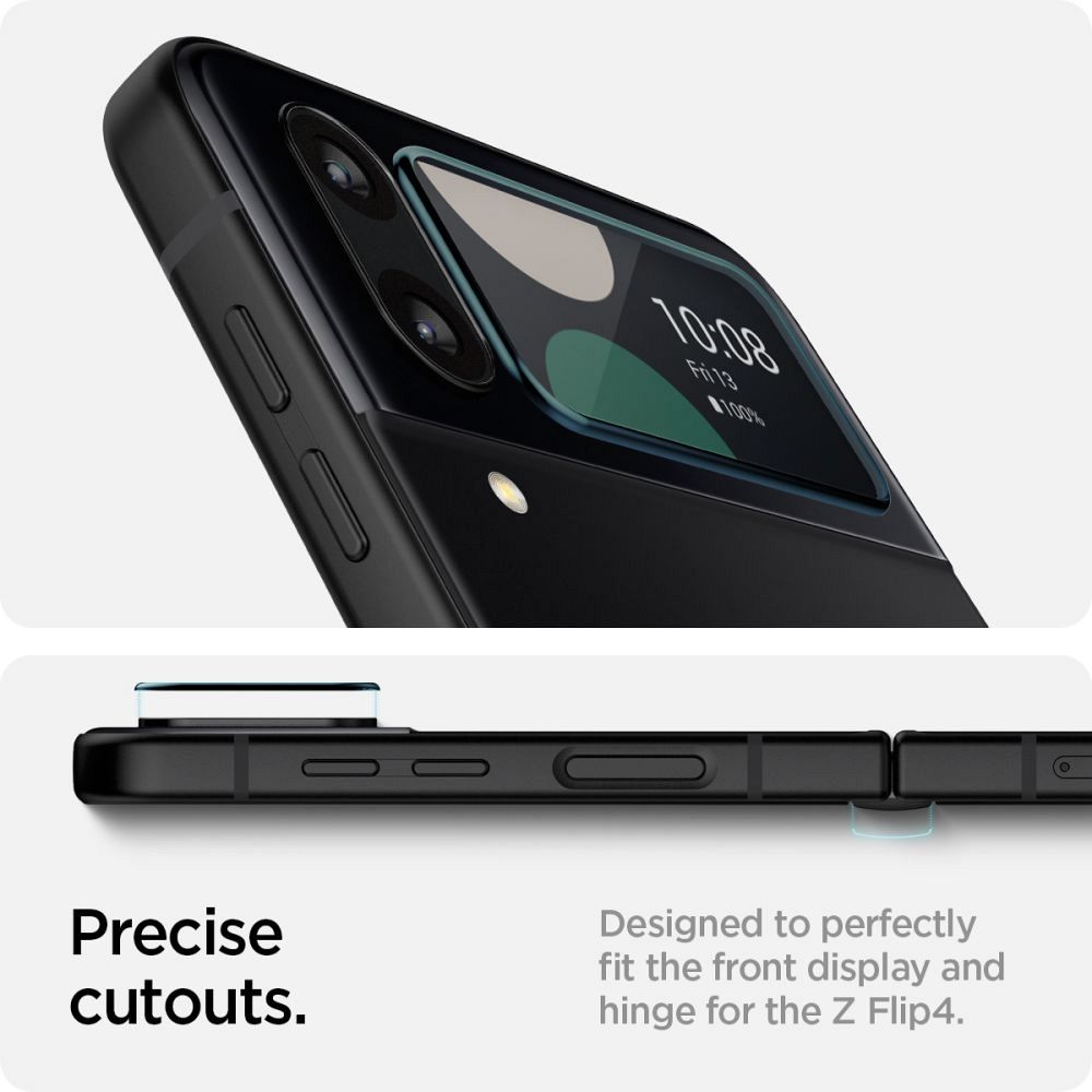 Kaljeno zaščitno steklo Spigen (Glastr EZ Fit) za Samsung Galaxy Z Flip 4