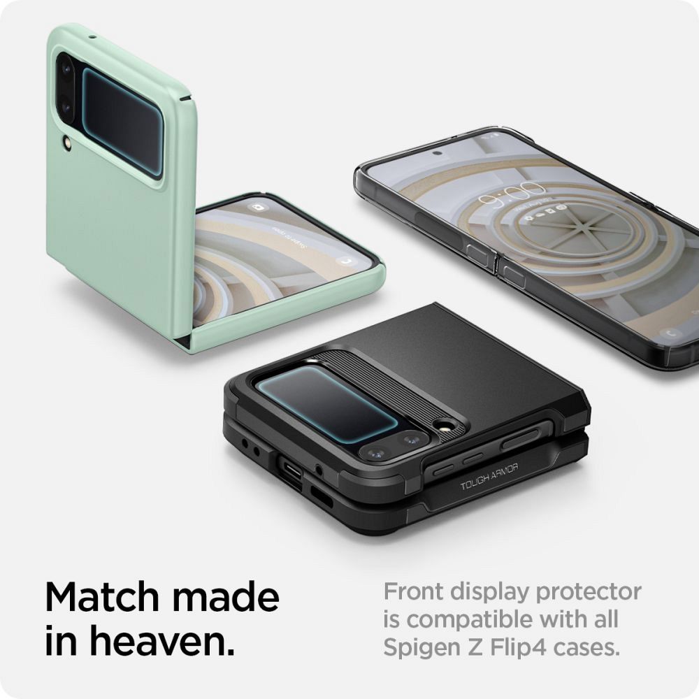 Kaljeno zaščitno steklo Spigen (Glastr EZ Fit) za Samsung Galaxy Z Flip 4