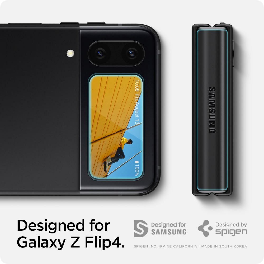 Kaljeno zaščitno steklo Spigen (Glastr EZ Fit) za Samsung Galaxy Z Flip 4