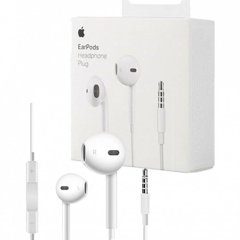 Fejhallgató C-Type Apple EarPods (3.5mm Headphone Plug) - fehér